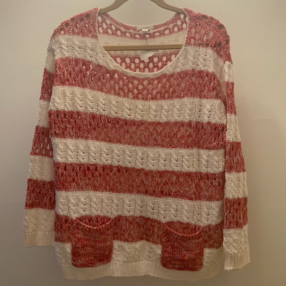 NEW!! Caslon Sweater size M with front pockets